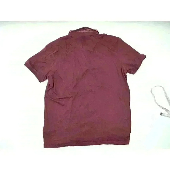Ted Baker London Levels Pocket Bird's Eye Polo Size 5 Red Maroon - Picture 7 of 8